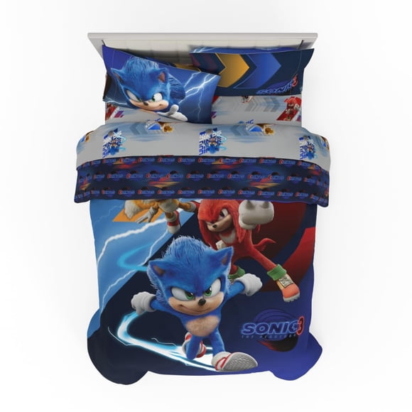 Juego de cama Franco Sonic The Hedgehog 3 Movie, tamaño doble