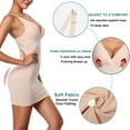 thumbnail image 5 of Joyshaper Womens Full Slips Shapewear Under Dresses Adjustable Spaghetti Strap Summer Chemise Nightgown Seamless Smoothing Dress Beige XL, 5 of 7