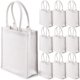thumbnail image 1 of Saintrygo, 10 unidades, bolsas de arpillera reutilizables, 28 x 24 x 10 cm, color blanco, 1 of 6