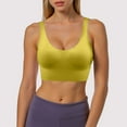 thumbnail image 2 of vigerkar Sports Bra for Women-High Impact Criss Cross Back, Full Support for Large Bust Yoga Bra (Yellow, M), 2 of 6