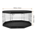 thumbnail image 4 of VEVOR Dog Playpen, 8 Pcs 30"H x 24"W Panels Foldable Metal Pet Exercise Pen, Dog Fence Indoor and Outdoor Pen with Door, Bottom Pad and Top Cover, Pet Playpen for Dogs, Cats, Other Small Animals, 4 of 9