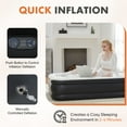thumbnail image 4 of edx 18" Queen Size Air Mattress Bed with Built- in Pump Blow Up Mattresses for Camping, Indoor Colchon, Guests Air Bed, 4 of 9