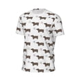 thumbnail image 6 of Wukai Dachshund Dog Puppy Print Men's Short-Sleeved Mesh T-Shirt,Quick-Dry Short Sleeve Workout T-Shirt-6X-Large, 6 of 8