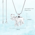 thumbnail image 2 of Men Women Elephant Cremation Jewelry for Ash Urn Necklaces for Ash Holder Locket for Human Ash Pet Keepsake Pendant, 2 of 8