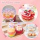 thumbnail image 5 of Uxcell 30-Pack Adornos de Cupcake en Forma de Lazo, Adornos de Pastel de Lazo de Cinta, Palillos de Pastel de Lazo a Cuadros para Fiesta de Cumpleaños y Despedida de Soltera [Púrpura Claro], 5 of 7