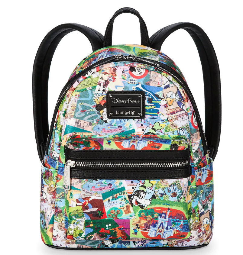 Disney Parks Collage Mini Backpack Loungefly New with Tags  display picture 2