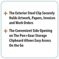 thumbnail image 3 of Pen + Gear Storage Clipboard and Form Holder. 12.5" x 9.5", Blue A4, 3 of 7
