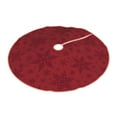thumbnail image 2 of Kll Christmas Red Snowflakes Christmas Tree Skirt ,Party Decorations Farmhouse For Christmas Decorations Holiday Party, 2 of 8
