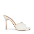 thumbnail image 2 of Steve Madden SIGNAL WHITE LEATHER Square Open Toe Heeled Sandal (9, WHITE LEAT), 2 of 5