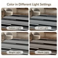 thumbnail image 7 of ODIKA 8'x10' Washable Area Rug Non-Shedding, Easy Care, Stripe Balanced Front Decorative Crisp Even Width Band Striped for King Size Bedroom Under Bed, Master Suite, 7 of 7