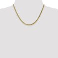 thumbnail image 3 of Auriga Fine Jewelry 10K Yellow Gold 3.9 mm Flat Beveled Curb Chain Necklace for Women 18", 3 of 6