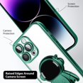 thumbnail image 3 of for iPhone 14 Pro Max Case Astronaut Clear Plating Astronaut Hidden Stand Cover for iPhone 14 Pro Max 6.7 Inch Soft TPU Shockproof Full Camera Protective Phone Case for Women Girls-Green, 3 of 11
