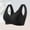 Black, variant on Women's Seamless Mesh Bra with Soft Support and Lifting Design, Wireless Nylon Underwear for Daily Wear, Comfortable Back Closure Bras for Women Black 2XL