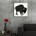 thumbnail image 5 of Epic Art 'Buffalo in Black' by Cindy Jacobs, Acrylic Glass Wall Art, 24"x24", 5 of 8