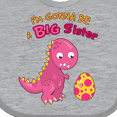 thumbnail image 4 of Inktastic Dinosaur Future Big Sister Girls Baby Bib, 4 of 4