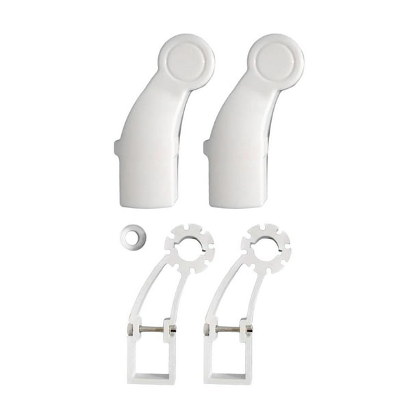 Accesorios de Soportes DYNWAVEMX para toldos de aleación de aluminio blanco para tubos cuadrados de 40mm