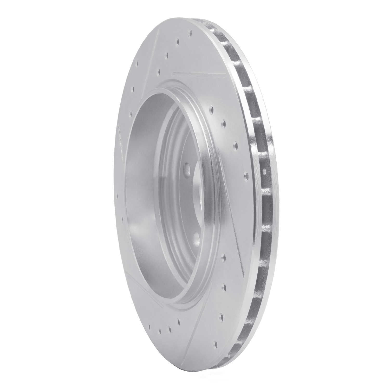 Dynamic Friction Company 631-31053R DFC Brake Rotor - Drilled And Slotted - Silver