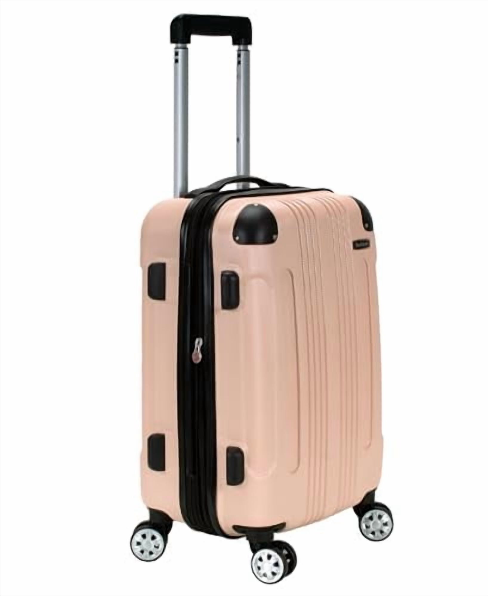 Rockland 9" Teen Adult 1-Piece Solid Print Hardside Carry-on Luggage Set, Beige