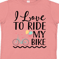 thumbnail image 4 of Inktastic Bicycle I Love to Ride My Bike Girls Toddler T-Shirt, 4 of 5