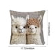 thumbnail image 3 of Funda de almohada con estampado de animales | Cojín de tela suave de 45 x 45 cm para sofá, dormitorio y sala de estar | Funda de almohada decorativa multicolor con cremallera invisible, 3 of 5