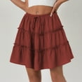 thumbnail image 6 of Njagoc3 Womens Summer Layered Short Skirt with Solid & Striped Designs, Versatile Style for Any Occasion, 6 of 6