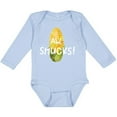 thumbnail image 3 of Inktastic Aw, Shucks Corn on the Cob Humor Boys or Girls Long Sleeve Baby Bodysuit, 3 of 5