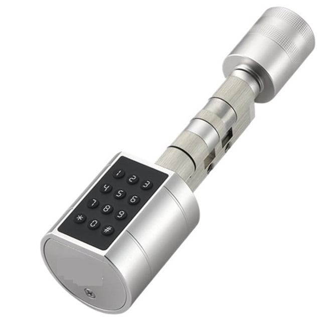 Fingerprint Cylinder Electronic Smart Door Lock Digital Keypad Code Key Card Remote Control Adjustable Home Apartment ,Easy to Use
