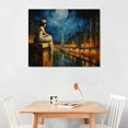 thumbnail image 2 of GOSMITH  Paris City Canvas Art - Home Decor Wall Art Print Poster Painting, 2 of 4