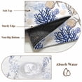 thumbnail image 5 of Blue Ocean Area Rugs 3x5 ft Starfish Shell Coral Vintage Nautical Theme Marine Washable Rug Non Slip Indoor Carpet Absorbent Floor Mat for Living Room Bedroom Dining Room, 5 of 9