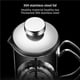 thumbnail image 2 of Toystoory Hervidor de café, percolador de prensa, utensilio de cocina, accesorios para el hogar, acero inoxidable a prueba de herrumbre, Teteras, 2 of 6