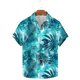 thumbnail image 2 of Camisas de Verano de los Hombres Impresas Manga Corta Solapa Superior, Diseño de Camuflaje Poliéster Spandex para la Fiesta de Verano de Primavera Y Casual, 2 of 9