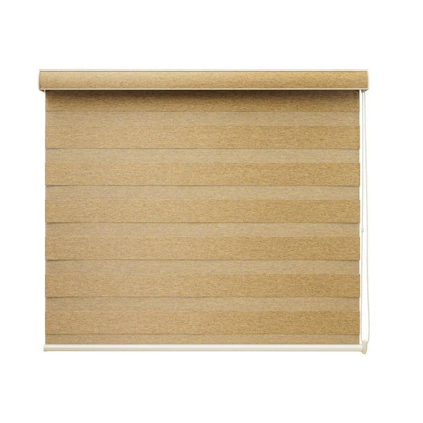 DecoKing | Persiana para Ventana Duo Dimout Enrollable Horizontal 120cm ancho x 180cm alto Khaky