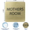 ADA CENTRAL SIGNS 6" X6" Mothers Room Sign ADA Compliant Tactile