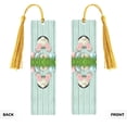 thumbnail image 2 of Kdxio White Bunny Bottom And Easter Eggs Print Metal Tassel Bookmarks,Perfect Gift for Art Lovers and Bookworms Metal Bookmarks for Women, 2 of 8