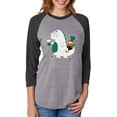 thumbnail image 1 of Tstars Womens Gift for St Patricks Day Leprechaun Dragon Beer St Patricks Day Shirts Gift for Her Irish Shirt Pride Proud Irish 3-4 Women Sleeve Baseball Jersey Shirt, 1 of 5