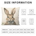 thumbnail image 6 of COMIO Easter Bunny Spring Easter Rabbit 2-Piece Plush Pillow Case (Universal 1) White, 6 of 6