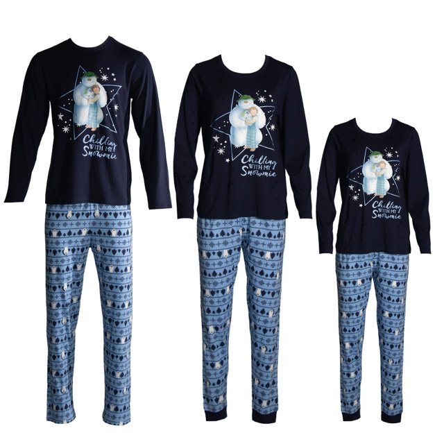 The Snowman Womens Polar Bear Christmas Long Pyjama Set