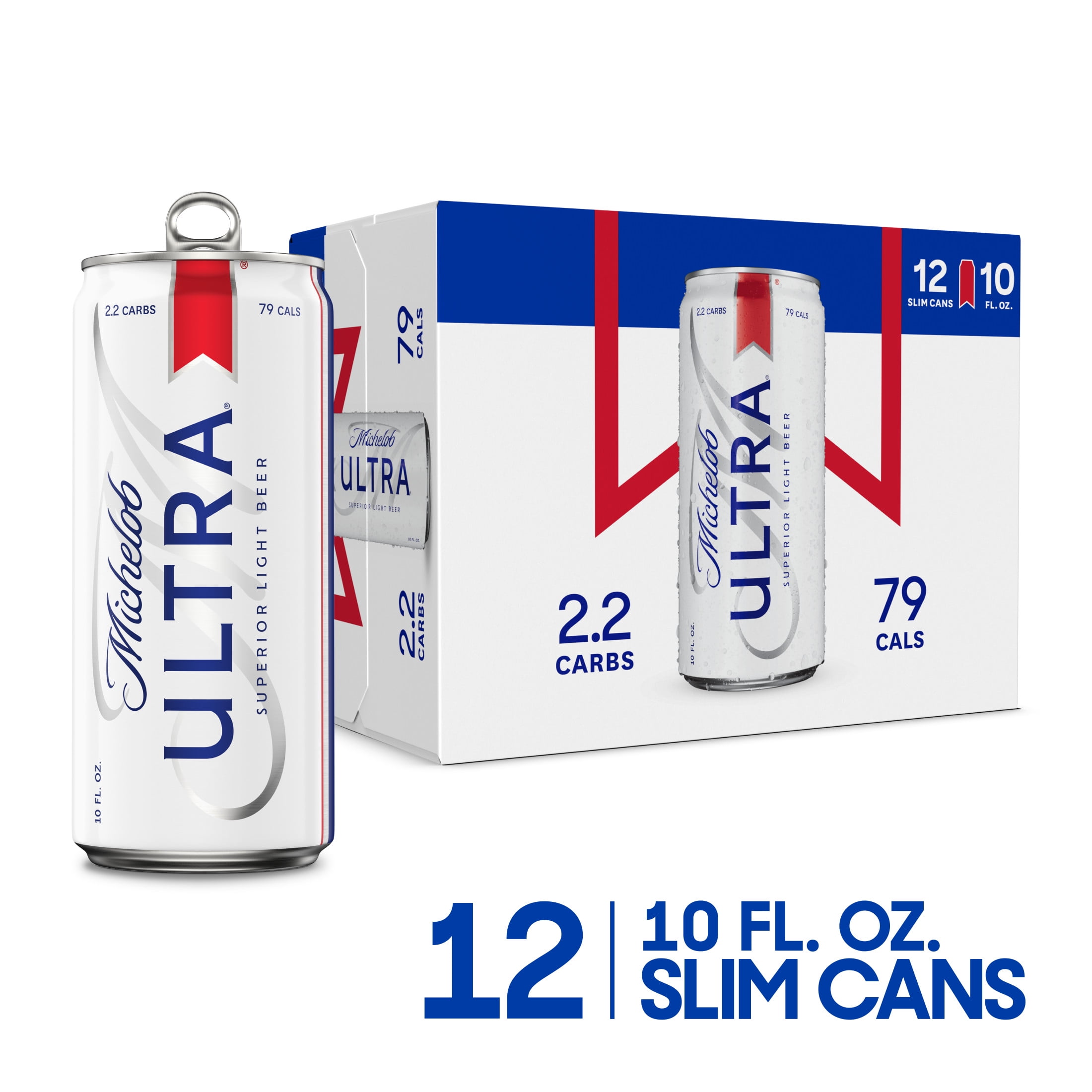 Michelob ULTRA Superior Light American Lager Beer, 12 pack 10 fl oz Aluminum Cans 4.2% ABV