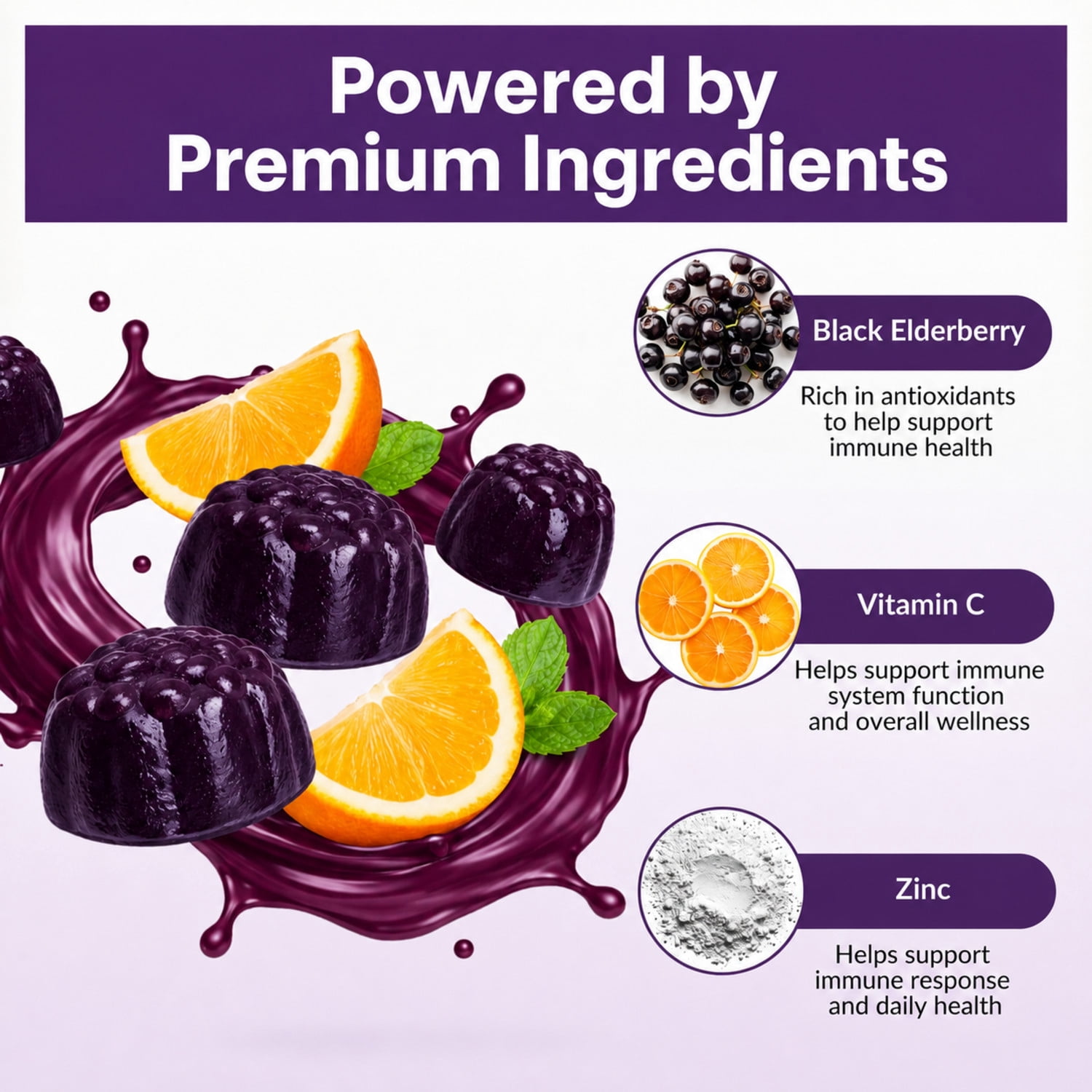 Sambucol Elderberry Gummies, Immune Support Supplement, 30 Count