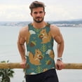 thumbnail image 6 of Yiaed Knitted Woodland Squirrel Print Mens Compression Shirt Slimming Body Shaper Vest Workout Tank Tops Abs Abdomen Undershirts-X-Large, 6 of 7