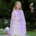 thumbnail image 4 of Vedolay Girls Tops Girls Cozy Jacket Fall Winter Casual Fuzzy Outwear Coat,Purple 3-5 Years, 4 of 5