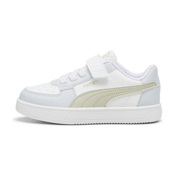 Tenis Puma De Niños Caven 2.0 AC+PS Blanco-Gris Unisex 393839 38 en 17 cm