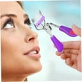 thumbnail image 4 of Eyelash Curler with Brush Mascara False Eyelashes Accessory Best Professional Tool for Lashes Curls Without for Daily Makeup Purple, 4 of 5