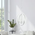 thumbnail image 5 of Lalia Home 3-Lt 18" Adj Globe and Clear Glass Ceiling Pendant - White, 5 of 14