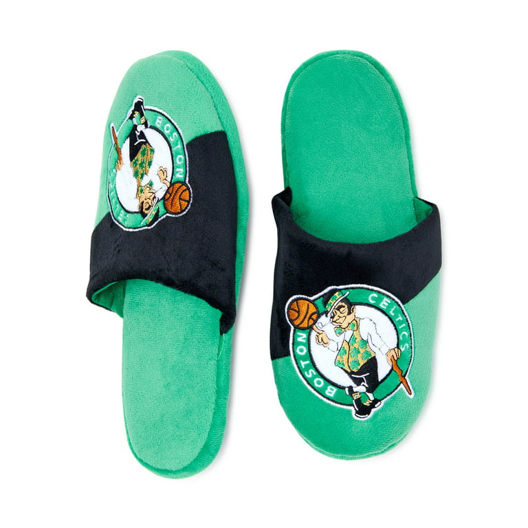 Boston Celtics Colorblocked Big Logo Slippers -