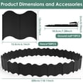thumbnail image 2 of 20PCS Lawn Gardens Fence Edgings Kit Easy to Install Versatile Edging Border No Dig Landscape Sturdy Gardens Landscape Edging Borders Stable Interlocking Landscaping Edging for Outdoor-black-, 2 of 10