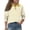 Yellow, variant on CCRFTGI Polo Shirts for Children Girls Size 7 School Uniform Striped Shirt Athletic Tennis Lapel Button Collared Polo Casual Long Sleeve 2026 Summer T-Shirts Army Green 3-4 Years
