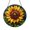 Acrylic 3.5 Inch, variant on Sunflower Flower Round Suncatcher – Stained Glass Style Window Art
