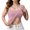 Pink, variant on FUZHIQ Women Built-In Bra Tank Tops 2 In 1 Loose Fit Trendy Summer Tshirt Adjustable Spaghetti Strap Basic Camisole Workout Yoga Tops,S
