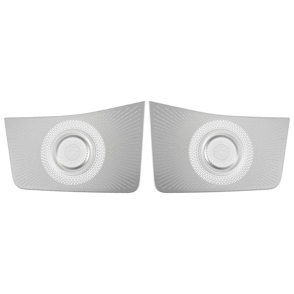 Cubierta de marco de altavoz de tablero de Unique Bargains para altavoces de audio de automóvil, rejilla de altavoz para Ford Bronco 2021-2023, tono plateado